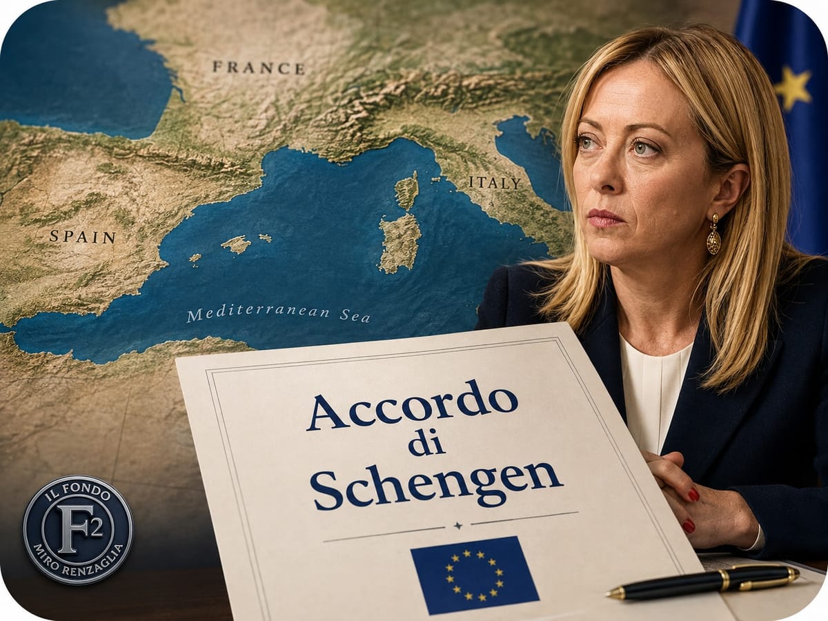 SCHENGEN NON È STATO SOSPESO. MELONI LO SA... MA FA FINTA DI NON SAPERLO