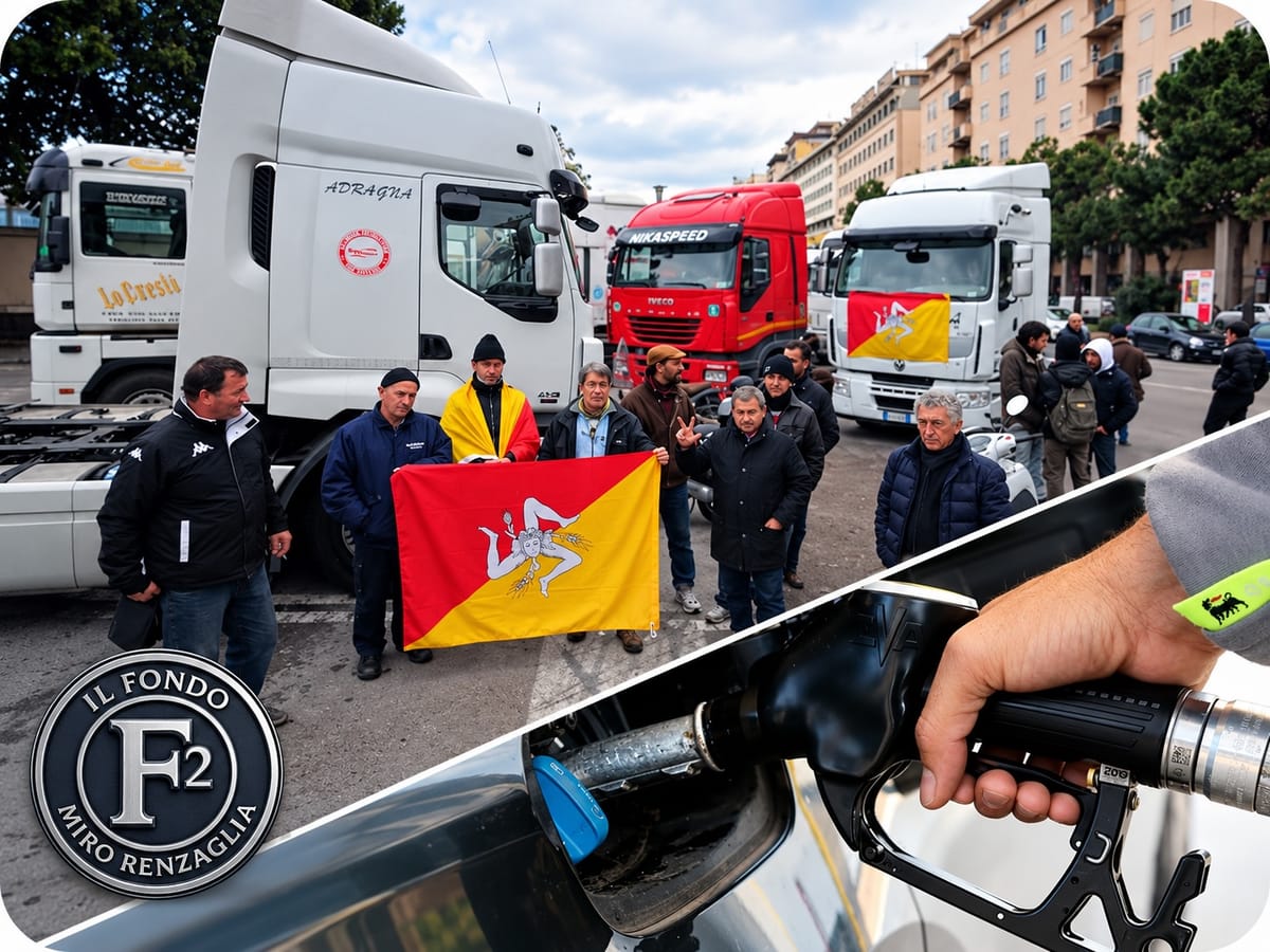 Il pieno costa troppo. Il rincaro viaggia più veloce della merce - Le proteste del Sud