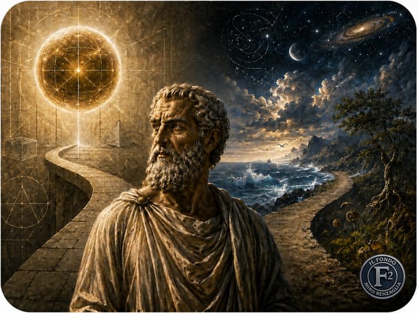 PARMENIDE NON ESCE DALLA METAFISICA. NONOSTANTE DE SANTILLANA